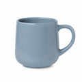 Tasse en céramique 400 ml bleu gris à anse style minimaliste
