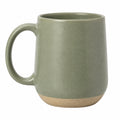 Mug en céramique 450 ml vert sauge style naturel avec anse